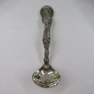 Godinger Silverplate Fancy Turkey Cornucopia Thanksgiving Design Gravy Ladle 8"